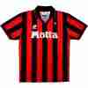 Tailandia Camiseta AC Milan Primera Equipacion Retro 1993 1994 Negro Rojo