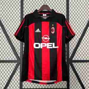 Tailandia Camiseta AC Milan Primera Equipacion Retro 2001 2002