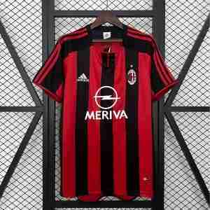Tailandia Camiseta AC Milan Primera Equipacion Retro 2003 2004