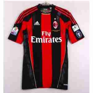Tailandia Camiseta AC Milan Primera Equipacion Retro 2010 2011 Rojo