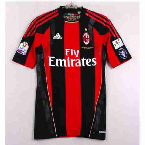 Tailandia Camiseta AC Milan Primera Equipacion Retro 2010 2011 Rojo Tailandia Camiseta AC Milan Primera Equipacion Retro 2010 2011 Rojo