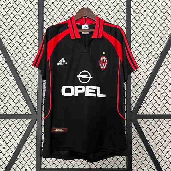 Tailandia Camiseta AC Milan 3ª Retro 2000 2001 Tailandia Camiseta AC Milan Tercera Equipacion Retro 2000 2001