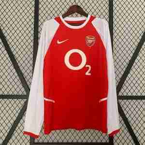 Tailandia Camiseta Arsenal Primera Manga Larga Equipacion Retro 2002 2004