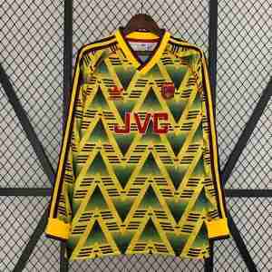 Tailandia Camiseta Arsenal Segunda Manga Larga Equipacion Retro 1991 1993
