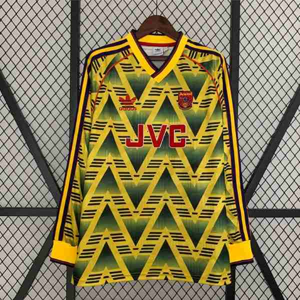 Tailandia Camiseta Arsenal 2ª ML Retro 1991 1993 Tailandia Camiseta Arsenal Segunda Manga Larga Equipacion Retro 1991 1993