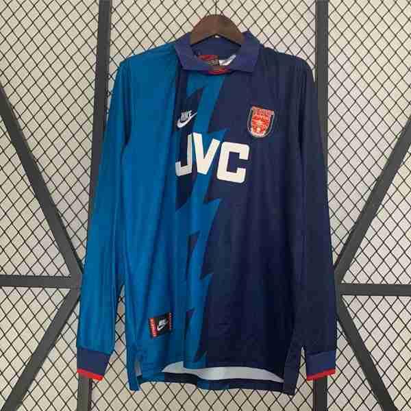 Tailandia Camiseta Arsenal 2ª ML Retro 1995 1996 Tailandia Camiseta Arsenal Segunda Manga Larga Equipacion Retro 1995 1996