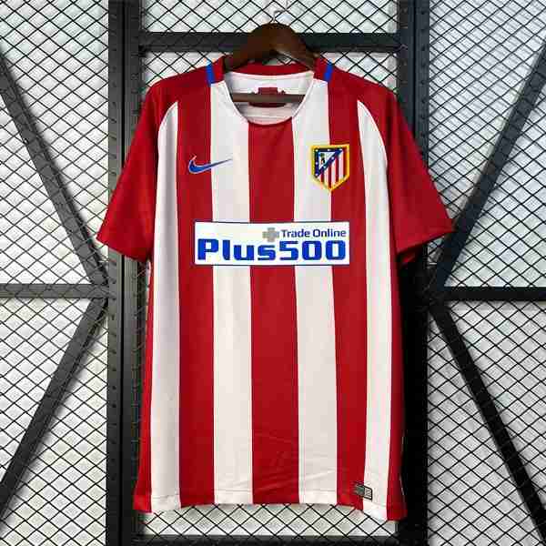 Camiseta Atletico Madrid 1ª Retro 2016-2017 Tailandia Camiseta Atlético De Madrid Primera Equipacion Retro 2016 2017