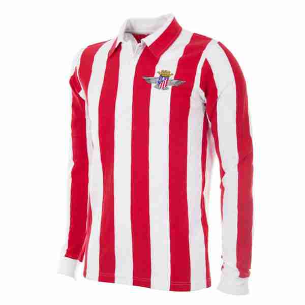 Tailandia Camiseta Atlético De Madrid Primera Manga Larga Equipacion Retro 1939 1940 Tailandia Camiseta Atlético De Madrid Primera Manga Larga Equipacion Retro 1939 1940