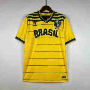 Tailandia Camiseta Brasil Primera Equipacion Retro 1984
