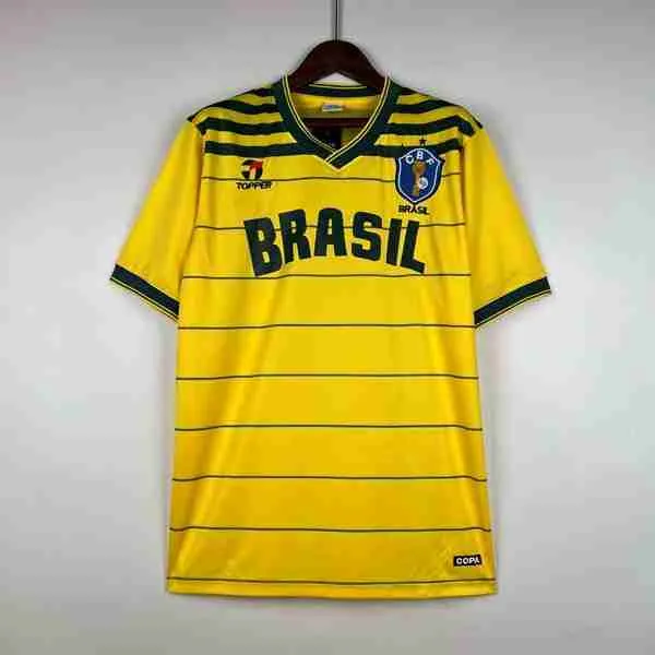 Tailandia Camiseta Brasil Primera Equipacion Retro 1984