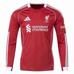 Tailandia Camiseta Liverpool Primera Manga Larga Equipacion 2025 2026