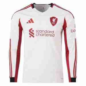Tailandia Camiseta Liverpool Segunda Manga Larga Equipacion 2025 2026
