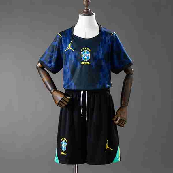 Camiseta Brasil 2ª Niño 2026 Equipacion Brasil Conjunto Niños Segunda 2026