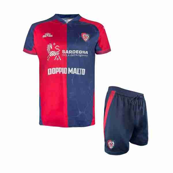 Camiseta Cagliari Calcio 1ª Niño 2025-2026 Camiseta Cagliari Calcio Conjunto Niños Primera Equipacion 2025 2026