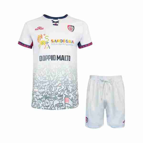 Camiseta Cagliari Calcio 2ª Niño 2025-2026 Camiseta Cagliari Calcio Conjunto Niños Segunda Equipacion 2025 2026