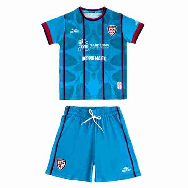 Camiseta Cagliari Calcio 3ª Niño 2025-2026 Camiseta Cagliari Calcio Conjunto Niños Tercera Equipacion 2025 2026