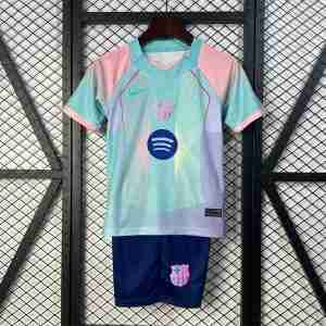 Camiseta FC Barcelona Conjunto Niños Especial 2025 2026 Verde