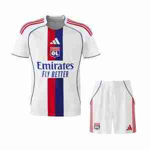Camiseta Olympique Lyon Conjunto Niños Primera Equipacion 2025 2026