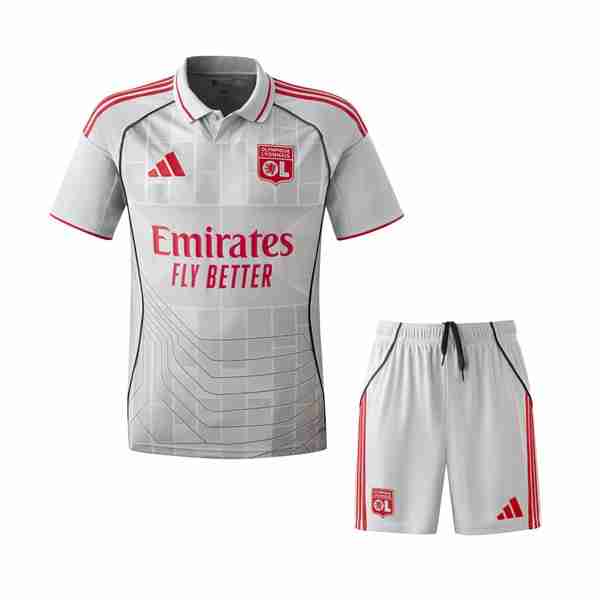 Camiseta Lyon 3ª Niño 2025-2026 Camiseta Olympique Lyon Conjunto Niños Tercera Equipacion 2025 2026