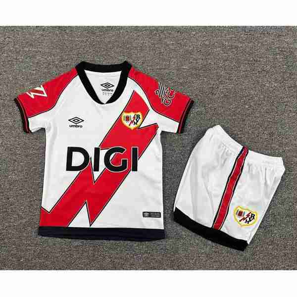 Camiseta Rayo Vallecano Conjunto Niños Primera 2025 2026 Camiseta Rayo Vallecano Conjunto Niños Primera 2025 2026
