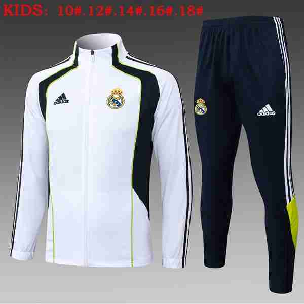Ninos Chandal Real Madrid 2025-2026 Blanco 4 Chandal Niños Real Madrid 2025 2026 Blanco Negro