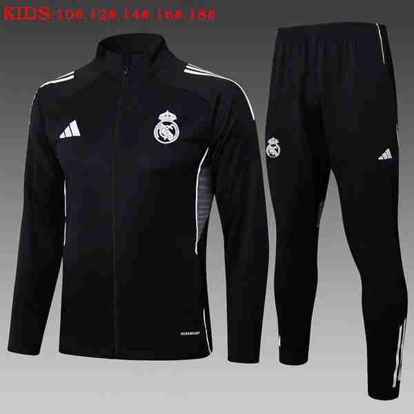 Ninos Chandal Real Madrid 2025-2026 Negro 5 Chandal Niños Real Madrid 2025 2026 Negro