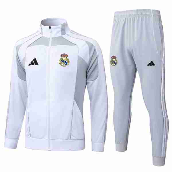 Chandal Real Madrid 2025-2026 Blanco 8 Chandal Real Madrid 2025 2026 Blanco Gris