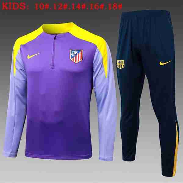 Ninos Sudadera De Training Atletico Madrid 2025-2026 Purpura 5 Sudadera Entrenamiento Niños Atlético De Madrid 2025 2026 Purpura