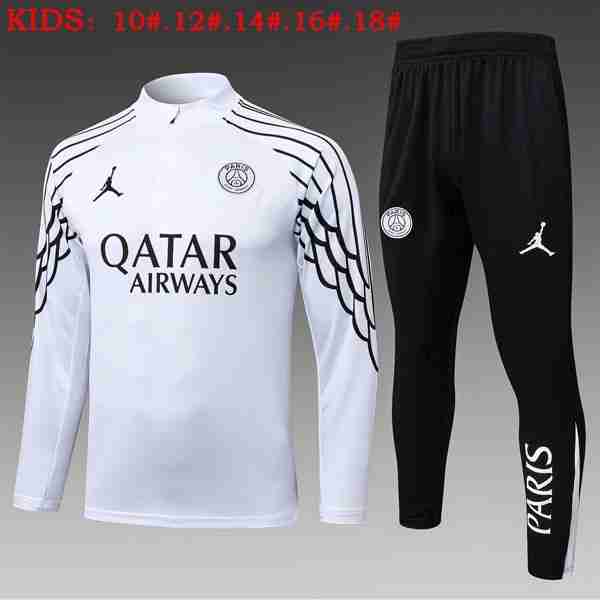 Ninos Sudadera De Training PSG 2025-2026 Blanco 4 Sudadera Entrenamiento Niños Paris Saint Germain 2025 2026 Blanco