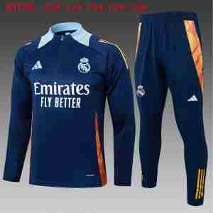 Sudadera Entrenamiento Niños Real Madrid 25 26 Azul