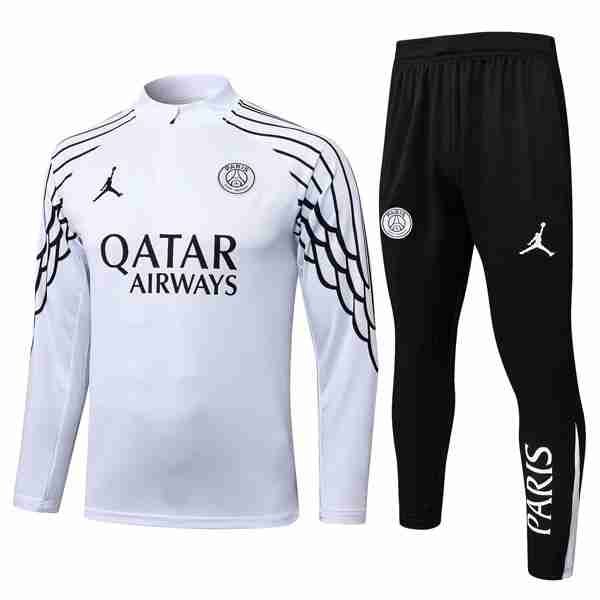 Sudadera De Training PSG 2025-2026 Blanco 5 Sudadera Entrenamiento Paris Saint Germain 2025 2026 Blanco