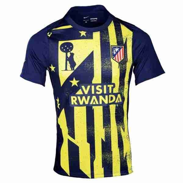 Camiseta Atletico Madrid Pre-Match 2025-2026 Amarillo Tailandia Camiseta Atlético De Madrid Pre Match Equipacion 2025 2026 Amarillo