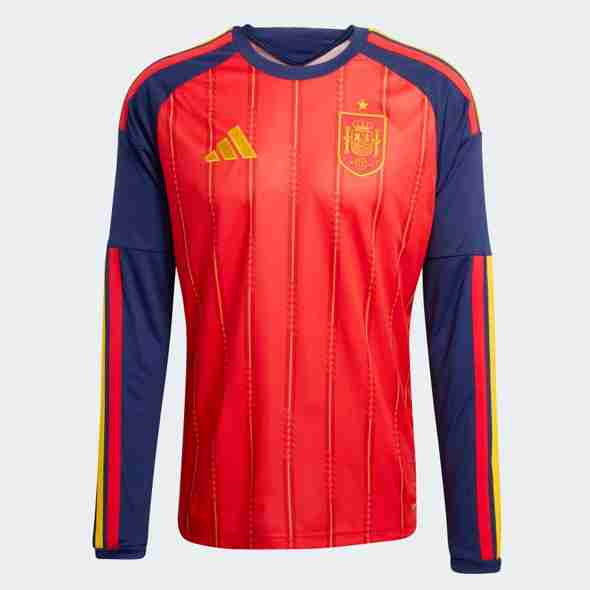 Tailandia Camiseta España 1ª ML 2026 Tailandia Camiseta España Primera Manga Larga Equipacion 2026