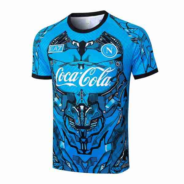 Camiseta Entrenamiento Napoli 2025-2026 Azul 3 Tailandia Camiseta Napoli Entrenamiento Equipacion 2025 2026 Azul