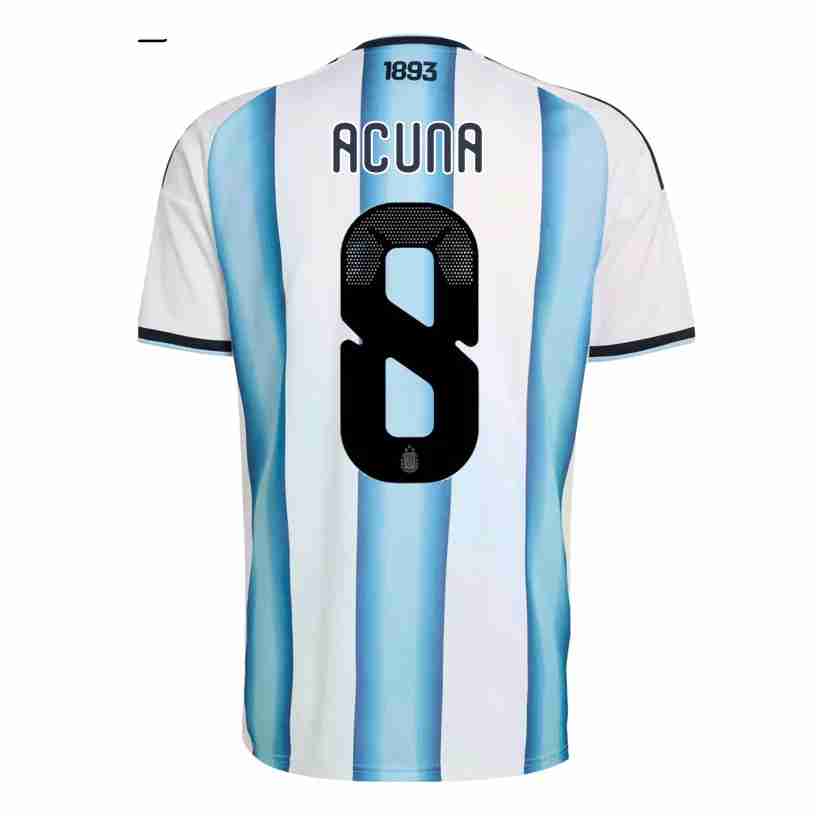 ACUNA NO.8 Camiseta Argentina Primera Equipacion 2026 – Versión Jugador ACUNA NO.8 Camiseta Argentina Primera Equipacion 2026 – Versión Jugador