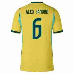 ALEX SANDRO NO.6 Camiseta Brasil Primera Equipacion 2026 – Versión Jugador