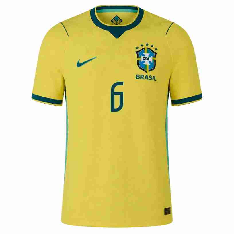 ALEX SANDRO NO.6 Camiseta Brasil Primera Equipacion 2026 – Versión Jugador_1 ALEX SANDRO NO.6 Camiseta Brasil Primera Equipacion 2026 – Versión Jugador_1