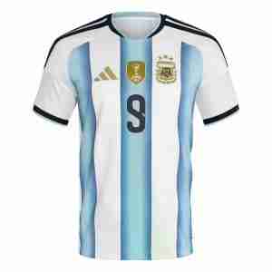 ALVAREZ NO.9 Camiseta Argentina Primera Equipacion 2026 – Versión Jugador_1