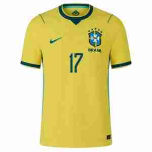 ANDREY SANTOS NO.17 Camiseta Brasil Primera Equipacion 2026 – Versión Jugador_1