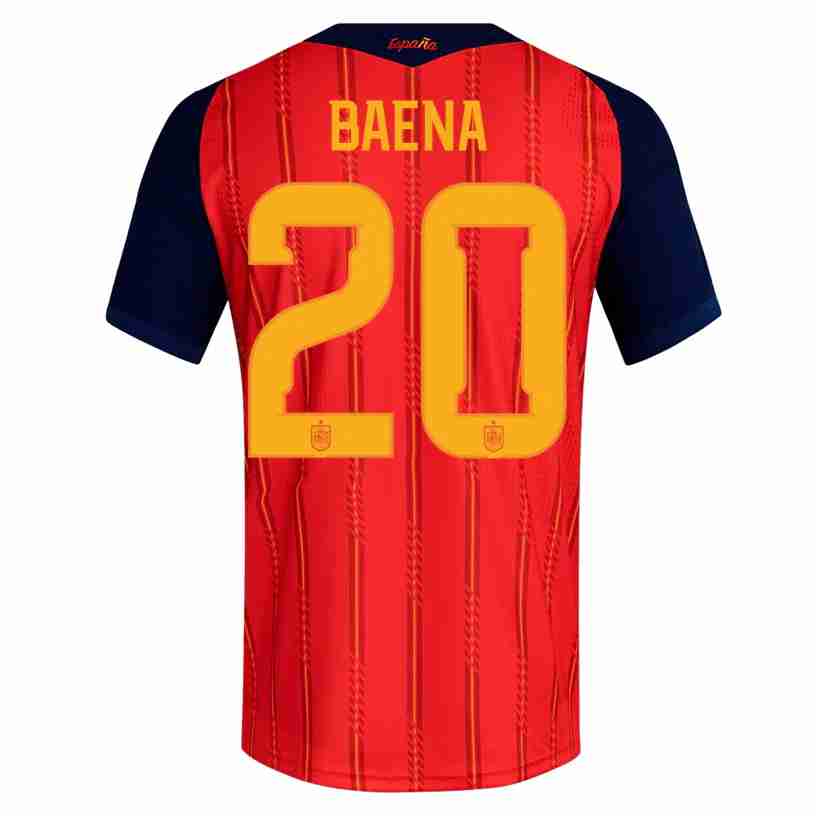 BAENA NO.20 Camiseta España Primera Equipacion 2026 – Versión Jugador BAENA NO.20 Camiseta España Primera Equipacion 2026 – Versión Jugador