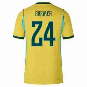 BREMER NO.24 Camiseta Brasil Primera Equipacion 2026 – Versión Jugador