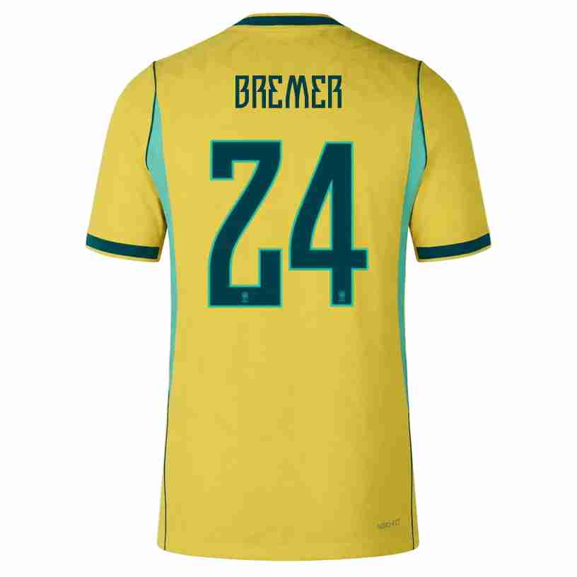 BREMER NO.24 Camiseta Brasil Primera Equipacion 2026 – Versión Jugador BREMER NO.24 Camiseta Brasil Primera Equipacion 2026 – Versión Jugador