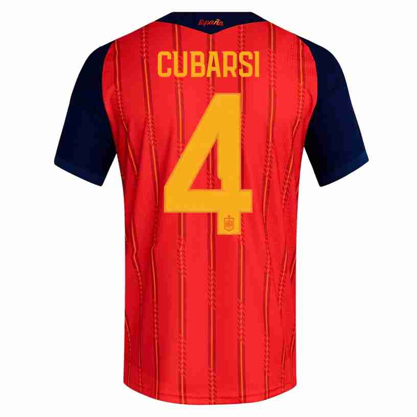 CUBARSI NO.4 Camiseta España Primera Equipacion 2026 – Versión Jugador CUBARSI NO.4 Camiseta España Primera Equipacion 2026 – Versión Jugador