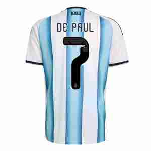 DE PAUL NO.7 Camiseta Argentina Primera Equipacion 2026 – Versión Jugador