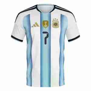 DE PAUL NO.7 Camiseta Argentina Primera Equipacion 2026 – Versión Jugador_1