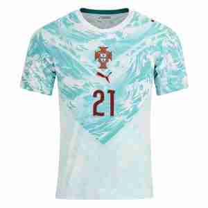 DIOGO J NO.21 Camiseta Portugal Segunda Equipacion 2026 – Versión Jugador_1