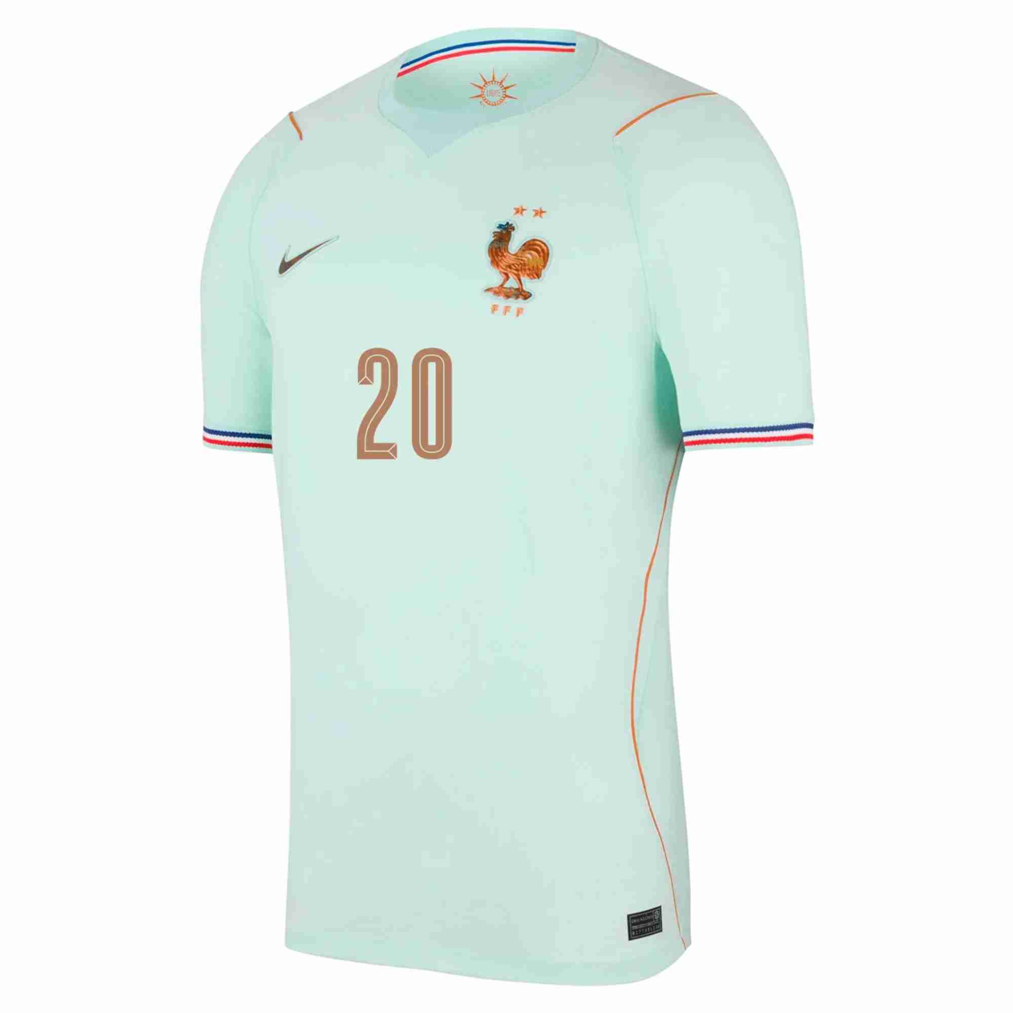 DOUE NO.20 Camiseta Francia Segunda Equipacion 2026 – Versión Jugador_1 DOUE NO.20 Camiseta Francia Segunda Equipacion 2026 – Versión Jugador_1