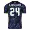E.FERNANDEZ NO.24 Camiseta Argentina Segunda Equipacion 2026 – Versión Jugador