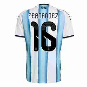 FERNANDEZ NO.16 Camiseta Argentina Primera Equipacion 2026 – Versión Jugador
