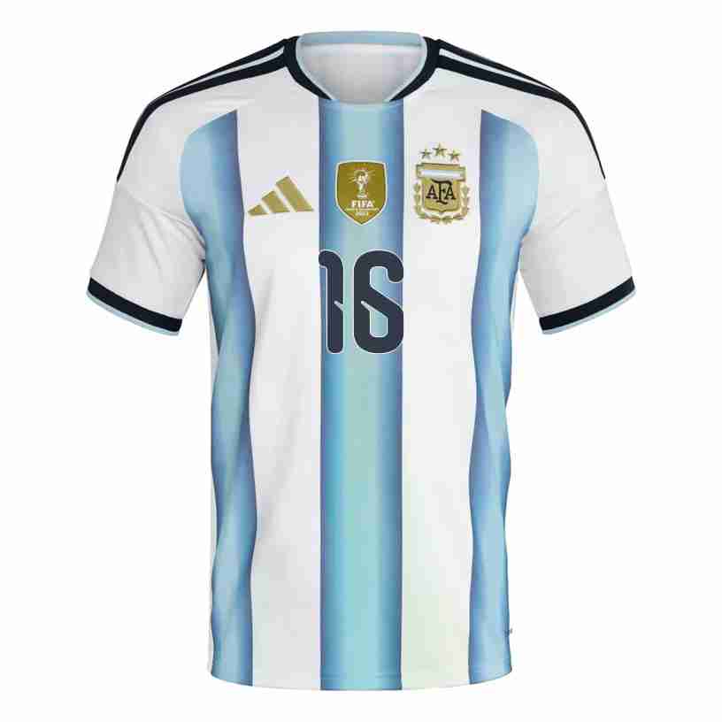 FERNANDEZ NO.16 Camiseta Argentina Primera Equipacion 2026 – Versión Jugador_1 FERNANDEZ NO.16 Camiseta Argentina Primera Equipacion 2026 – Versión Jugador_1